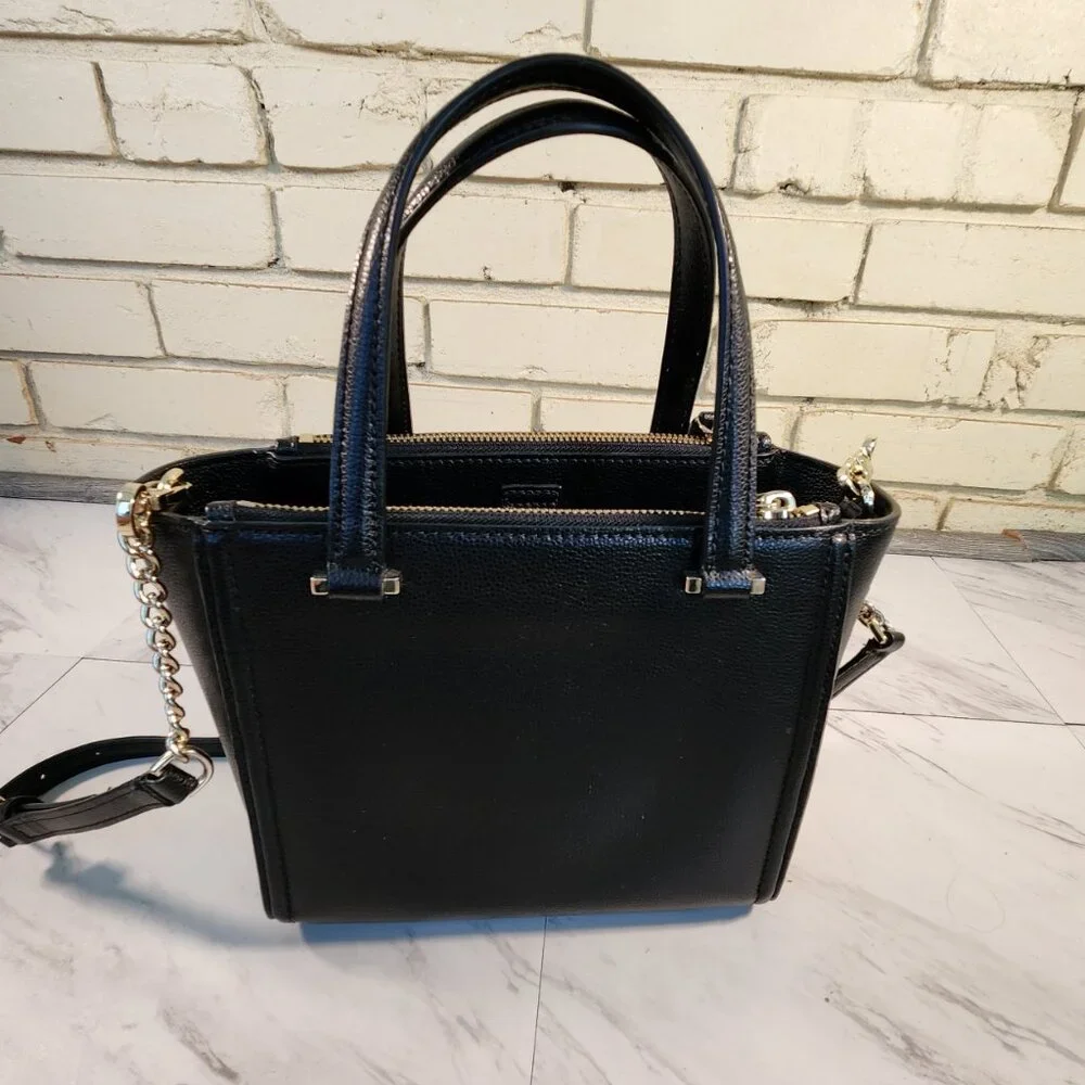 Like New Kate Spade Patterson Drive Black Leather Crossbody Bag Purse